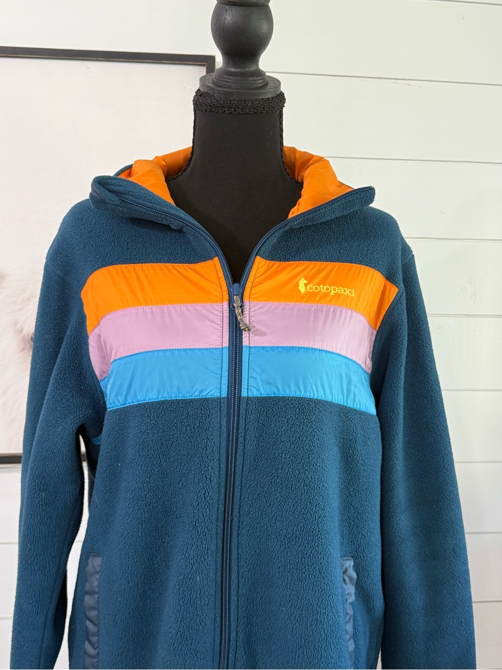Cotopaxi Womens Full Zip Fleece Colorblock Outdoor Hiking Gorpcore WL Large - Picture 2 of 6